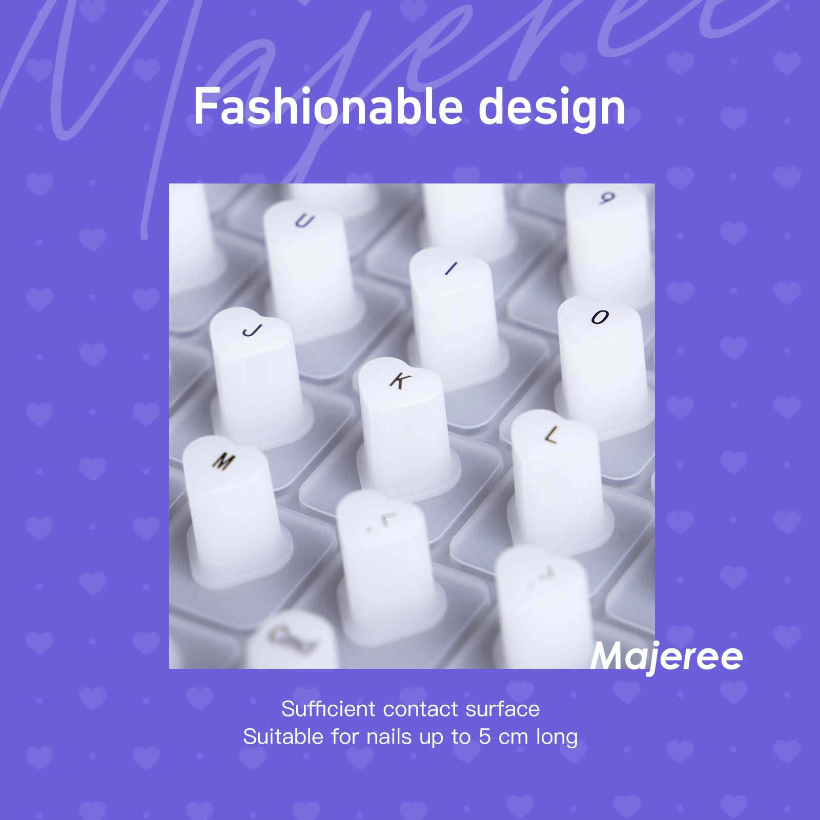 Majeree Keyboard Cover for Long Nails